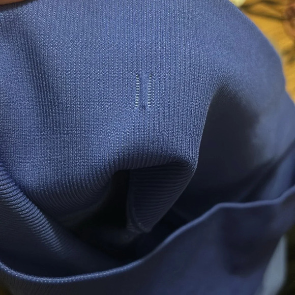 Lululemon In The Flow Crop II Heathered Sapphire Blue Size 6 - Picture 7 of 7